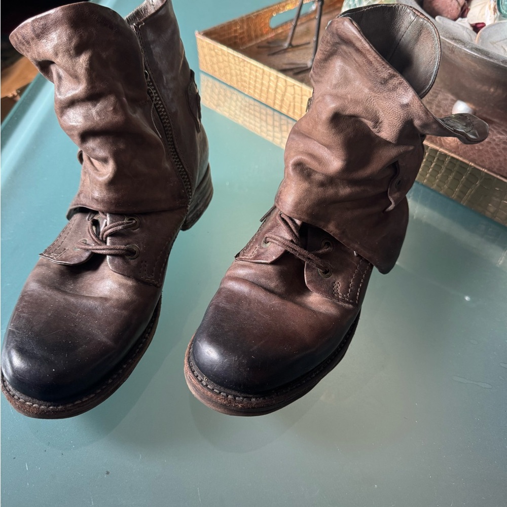 A.S.98 Women’s Italian Brown Leather Boots